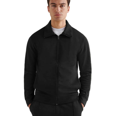 Peckham Rye Interlock Funnel Black Jacket