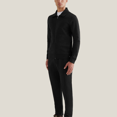Peckham Rye Interlock Funnel Black Jacket