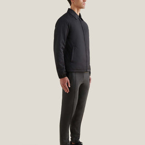 Peckham Rye Light Padded Collar Black Bomber Jacket