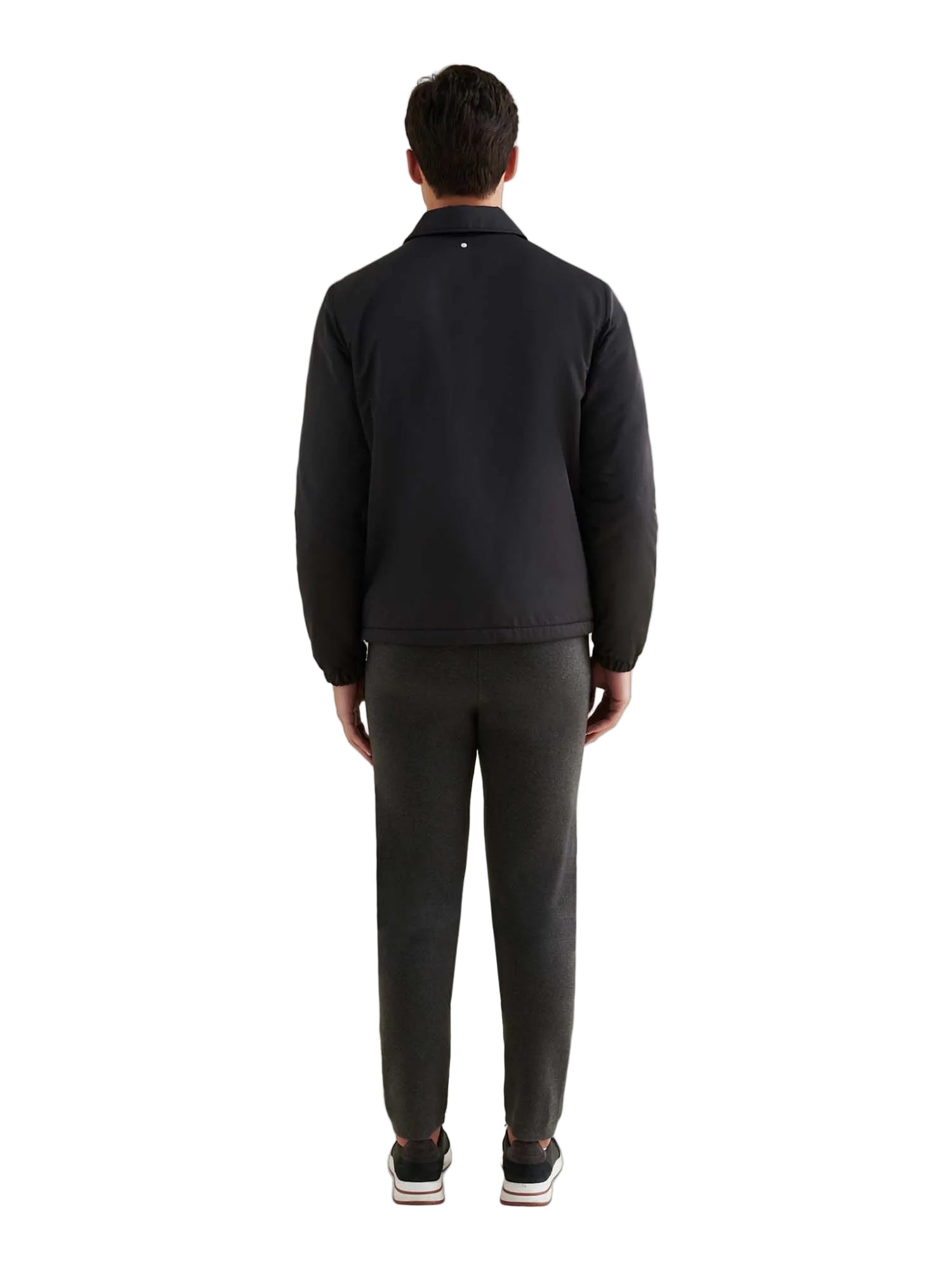 Peckham Rye Light Padded Collar Black Bomber Jacket