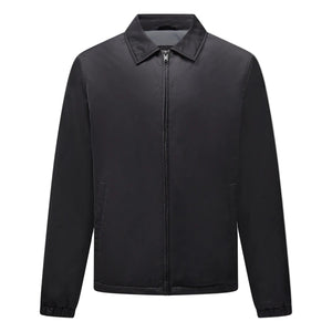 Peckham Rye Light Padded Collar Black Bomber Jacket