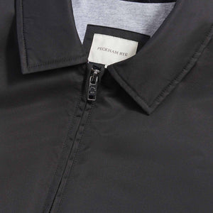 Peckham Rye Light Padded Collar Black Bomber Jacket