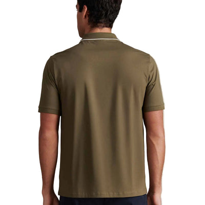 Peckham Rye Mercerised Cotton Tipped Sea Turtle Polo Shirt