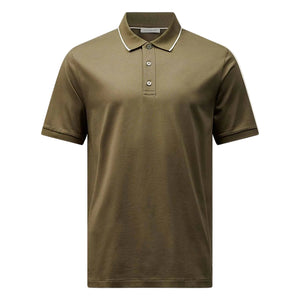 Peckham Rye Mercerised Cotton Tipped Sea Turtle Polo Shirt