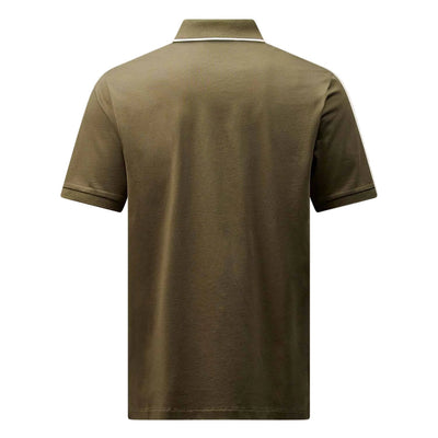 Peckham Rye Mercerised Cotton Tipped Sea Turtle Polo Shirt