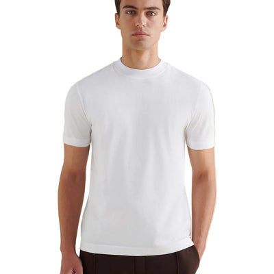 Peckham Rye Mercerised Cotton Bright White T-Shirt