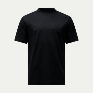 Peckham Rye Mercerised Cotton Black T-Shirt