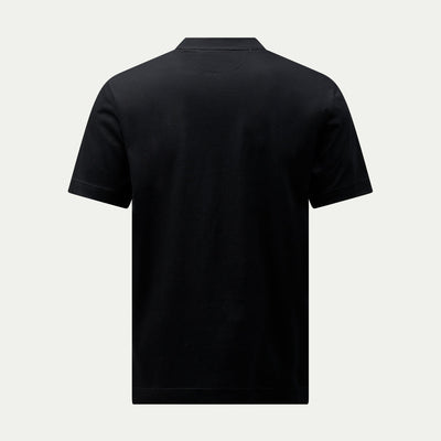 Peckham Rye Mercerised Cotton Black T-Shirt