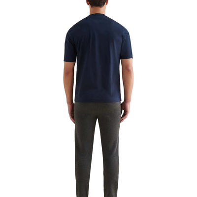 Peckham Rye Mercerised Cotton Dark Sapphire Navy T-Shirt