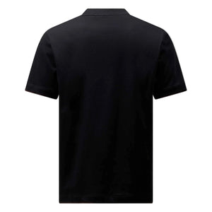Peckham Rye Double Layer Mercerised Cotton Black T-Shirt