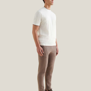 Peckham Rye Double Layer Mercerised Cotton Egret T-Shirt