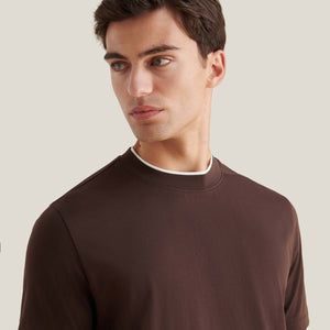 Peckham Rye Double Layer Mercerised Cotton Java T-Shirt