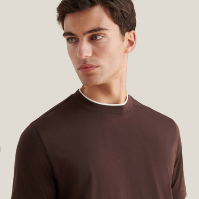 Peckham Rye Double Layer Mercerised Cotton Java T-Shirt