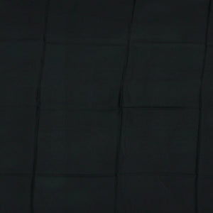 Black Printed Silk Saree With Floral Motifs -Black