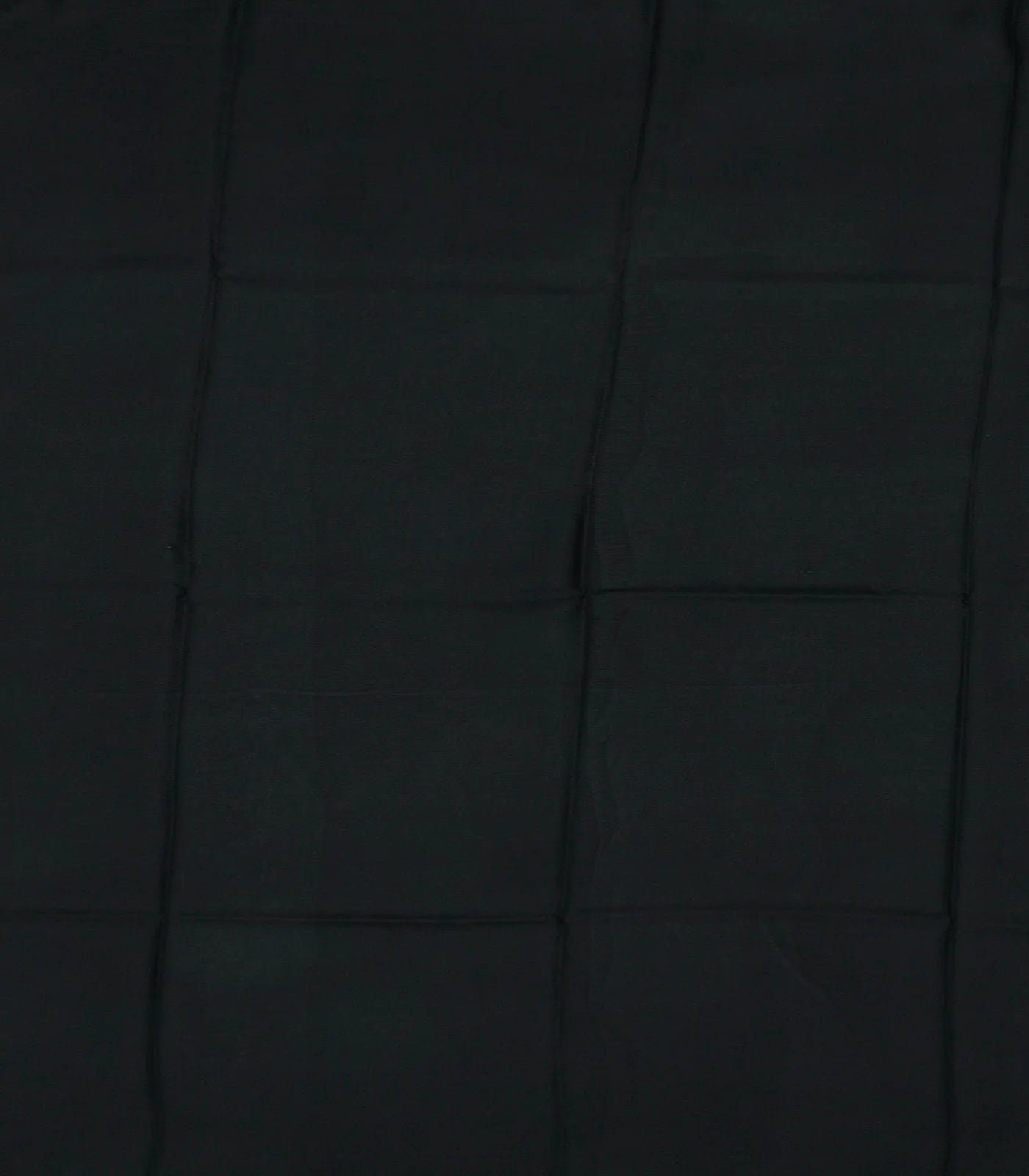 Black Printed Silk Saree With Floral Motifs -Black