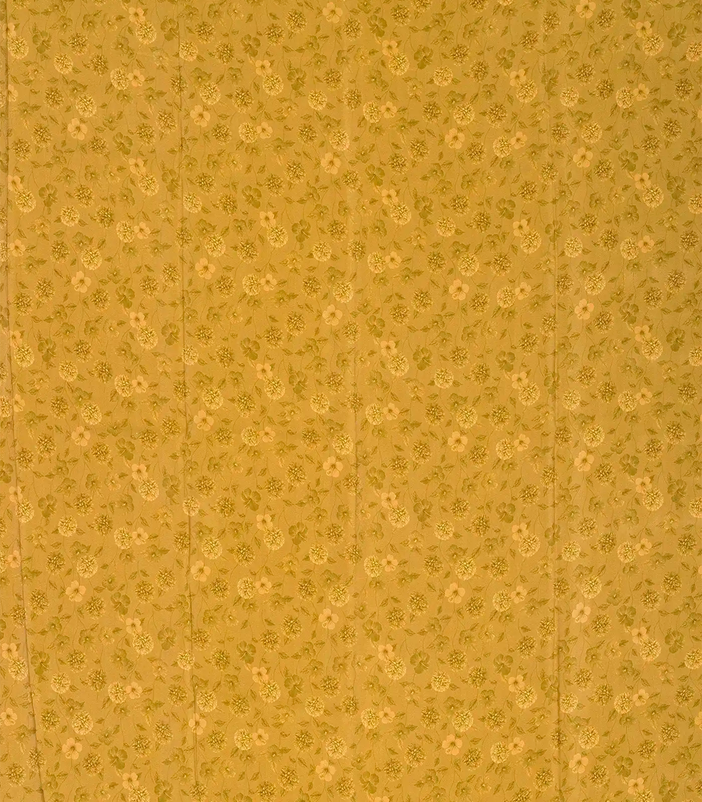 Sage Green Printed Crepe Silk Saree With Floral Motifs Prints-Sage Green