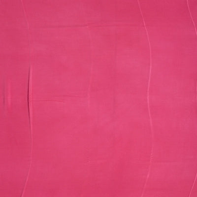 White Handwoven Crepe Silk Saree With Pink Printed Floral Motifs -White