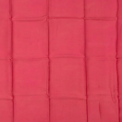 Pink Handwoven Satin Silk Saree With Printed Floral Motifs -Pink