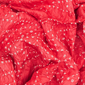 Light Peach Handwoven Bandhani Silk Saree With Diamond Motifs-Light Peach