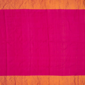 Yellow Handwoven Bandhani Silk Saree With Chevron Motifs-Yellow