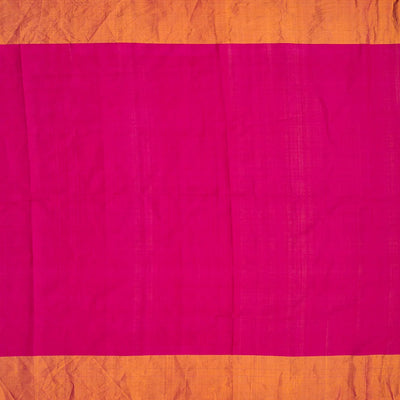 Yellow Handwoven Bandhani Silk Saree With Chevron Motifs-Yellow