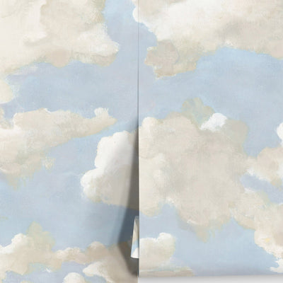Clouds on Canvas Premium Peel + Stick Wallpaper