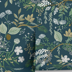 Juniper Forest Premium Peel + Stick Wallpaper by Rifle Paper Co.