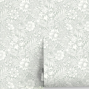 Modern Acanthus Peel + Stick Wallpaper by Erin & Ben Co.