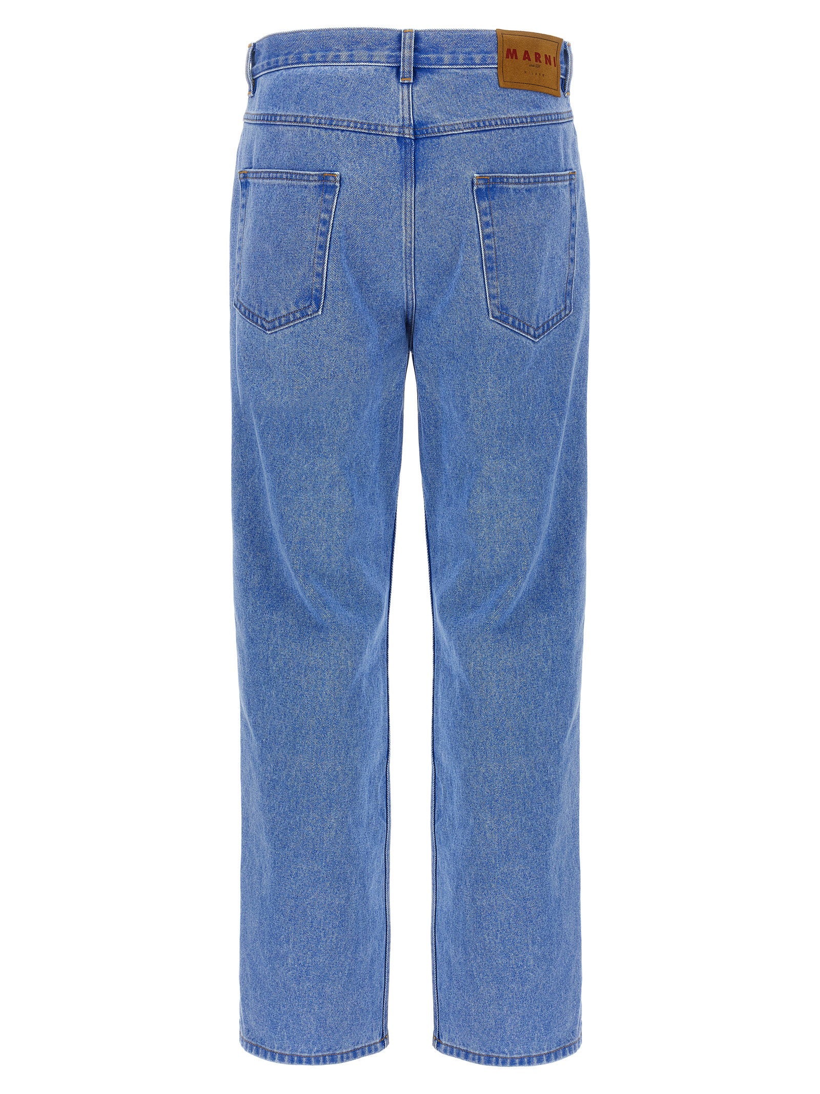 Marni Bleached Coated Jeans