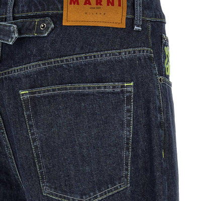 Marni Logo Embroidery Jeans