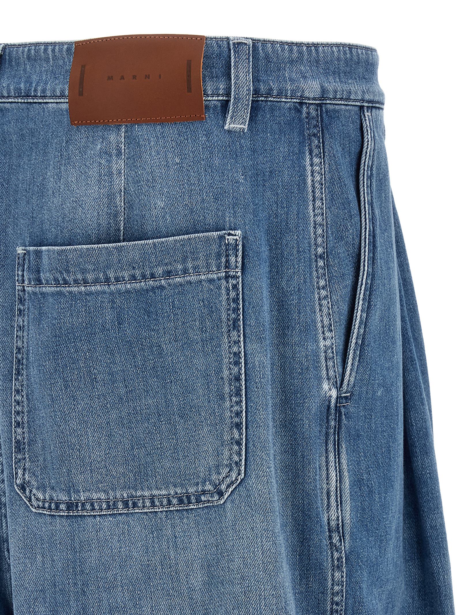 Marni Double Pleated Jeans