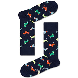 Happy Socks Unisex Puppy Love Crew Length Socks for Women and Men