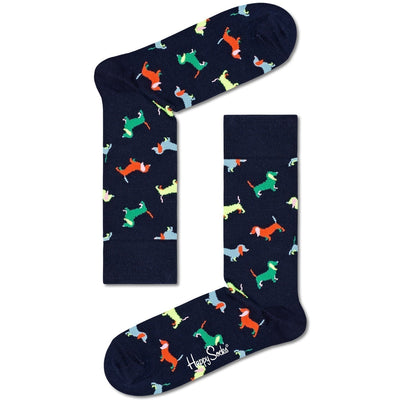 Happy Socks Unisex Puppy Love Crew Length Socks for Women and Men