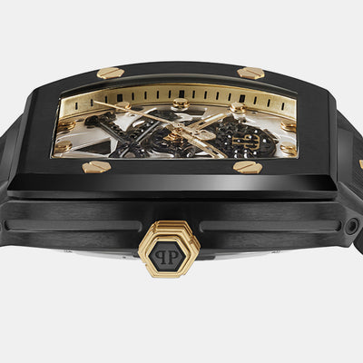 $kull Men Automatic Grey Dial Analog Silicone Watch PWBAA0521