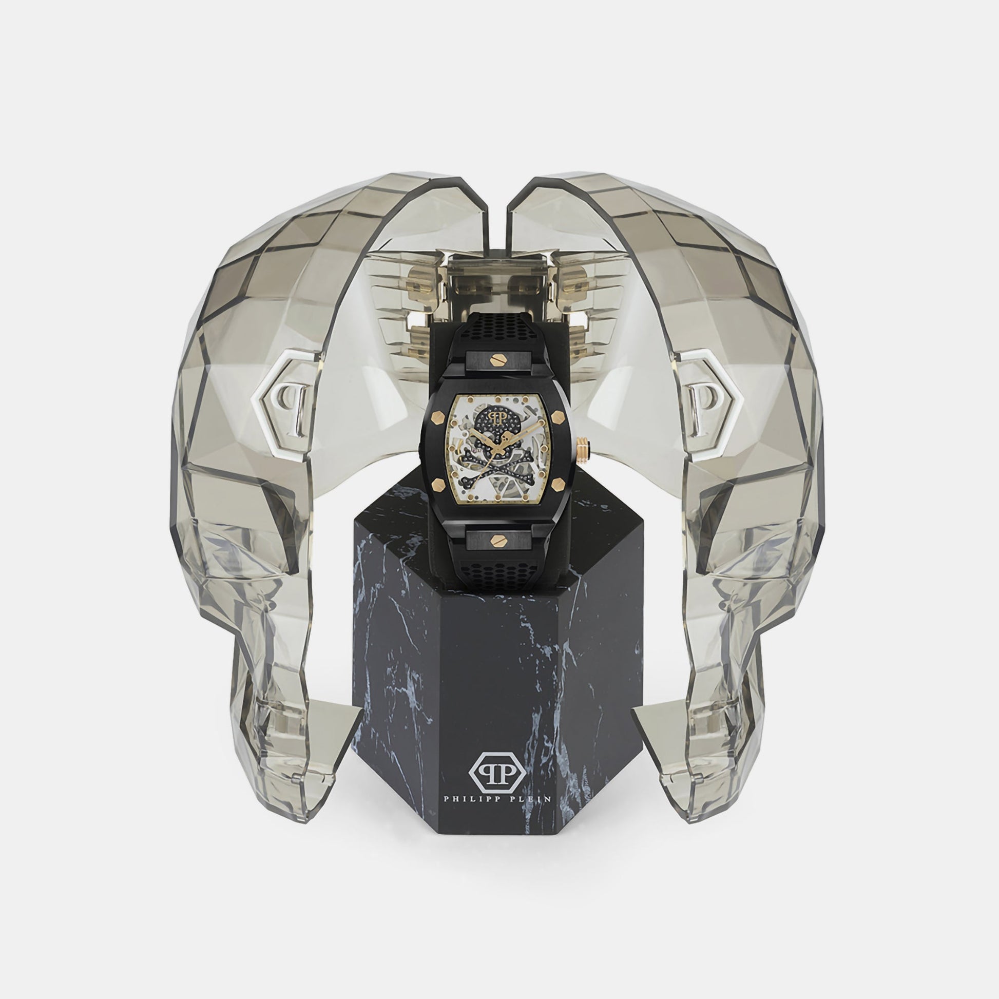 $kull Men Automatic Grey Dial Analog Silicone Watch PWBAA0521