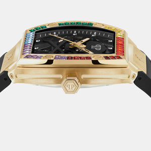 $keleton Men Automatic Black Dial Analog Silicone Watch PWBAA1623