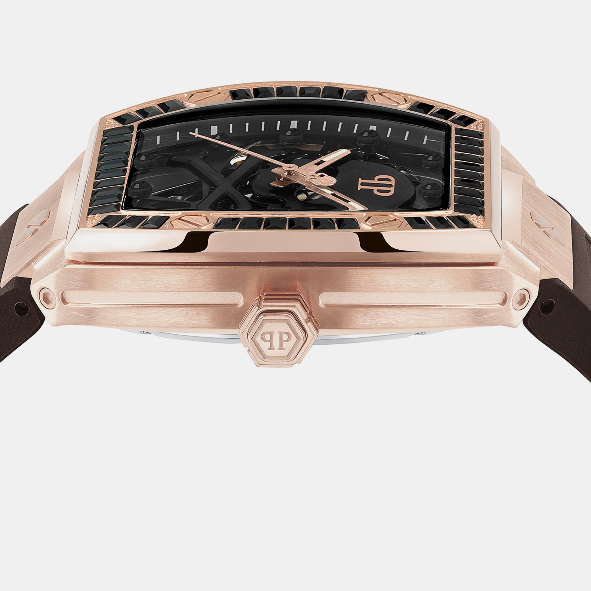 $keleton Men Automatic Black Dial Analog Silicone Watch PWBAA1723