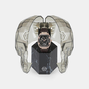 $keleton Men Automatic Black Dial Analog Silicone Watch PWBAA1723