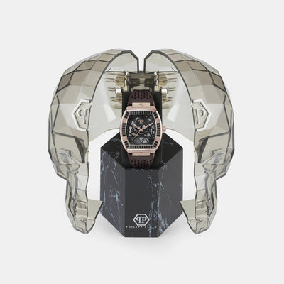 $keleton Men Automatic Black Dial Analog Silicone Watch PWBAA1723