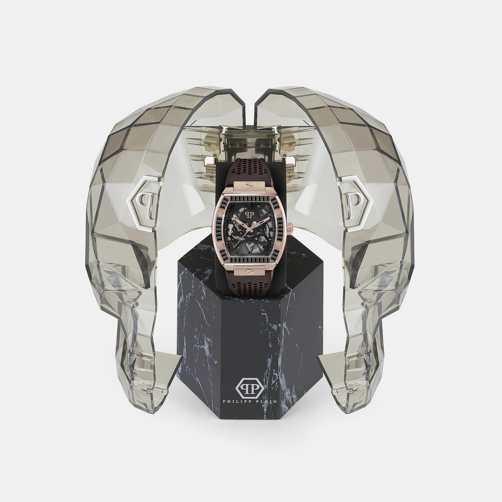 $keleton Men Automatic Black Dial Analog Silicone Watch PWBAA1723