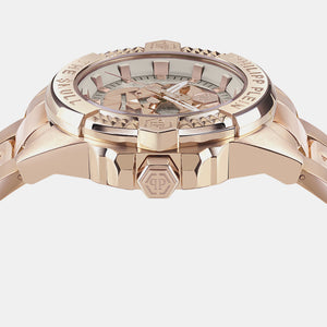 $kull Women Quartz Beige Dial Analog Stainless Steel Watch PWNAA1623