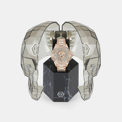 $kull Women Quartz Beige Dial Analog Stainless Steel Watch PWNAA1623