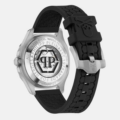 High-Iconic Men Automatic Silver Dial Analog Silicone Watch PWRAA0123