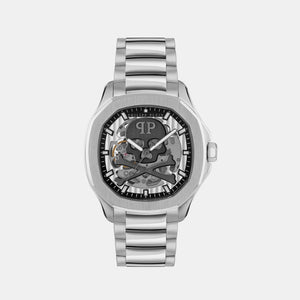 High-Iconic Men Automatic Silver Dial Analog Stainless Steel Watch PWRAA0223