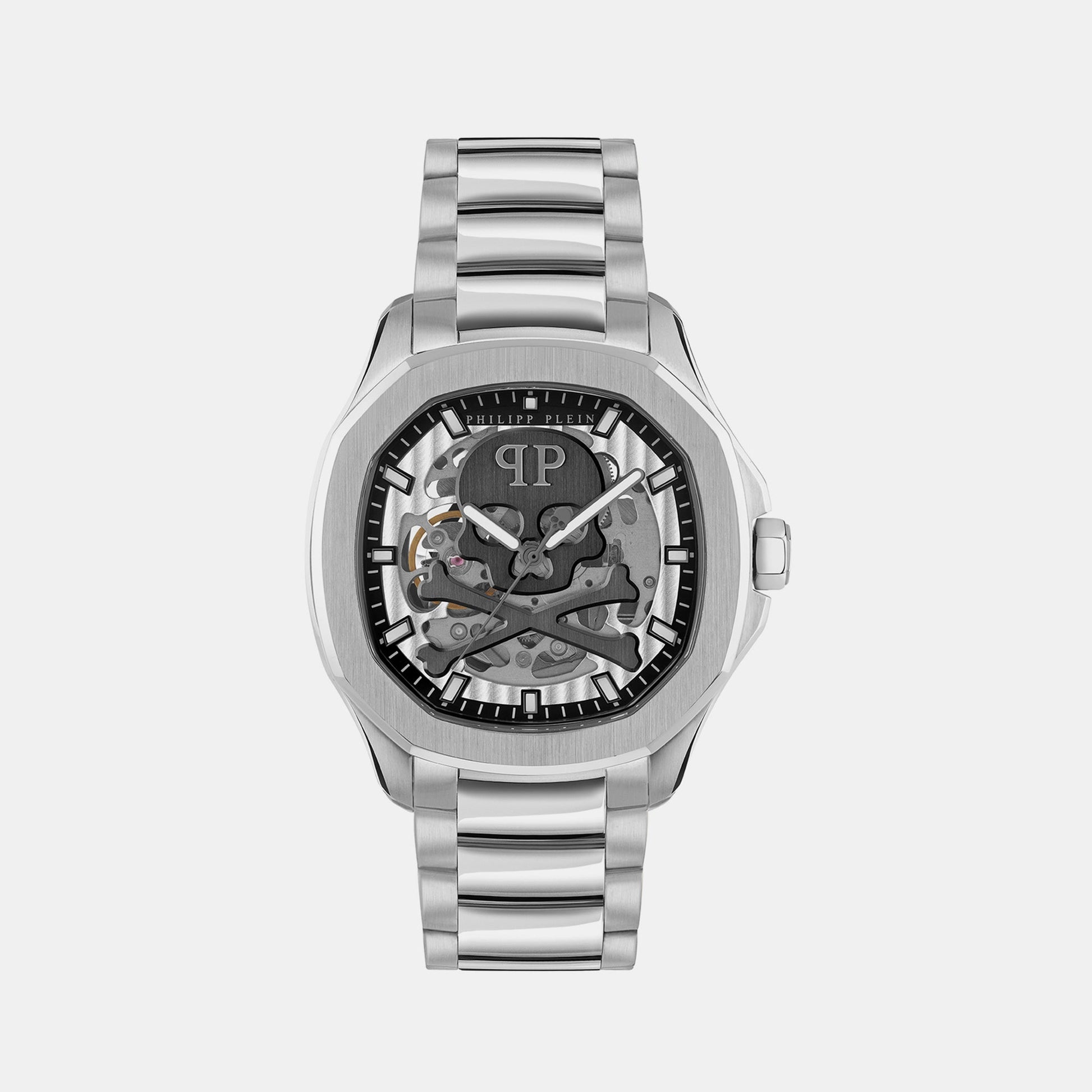 High-Iconic Men Automatic Silver Dial Analog Stainless Steel Watch PWRAA0223