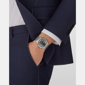 High-Iconic Men Automatic Silver Dial Analog Stainless Steel Watch PWRAA0223