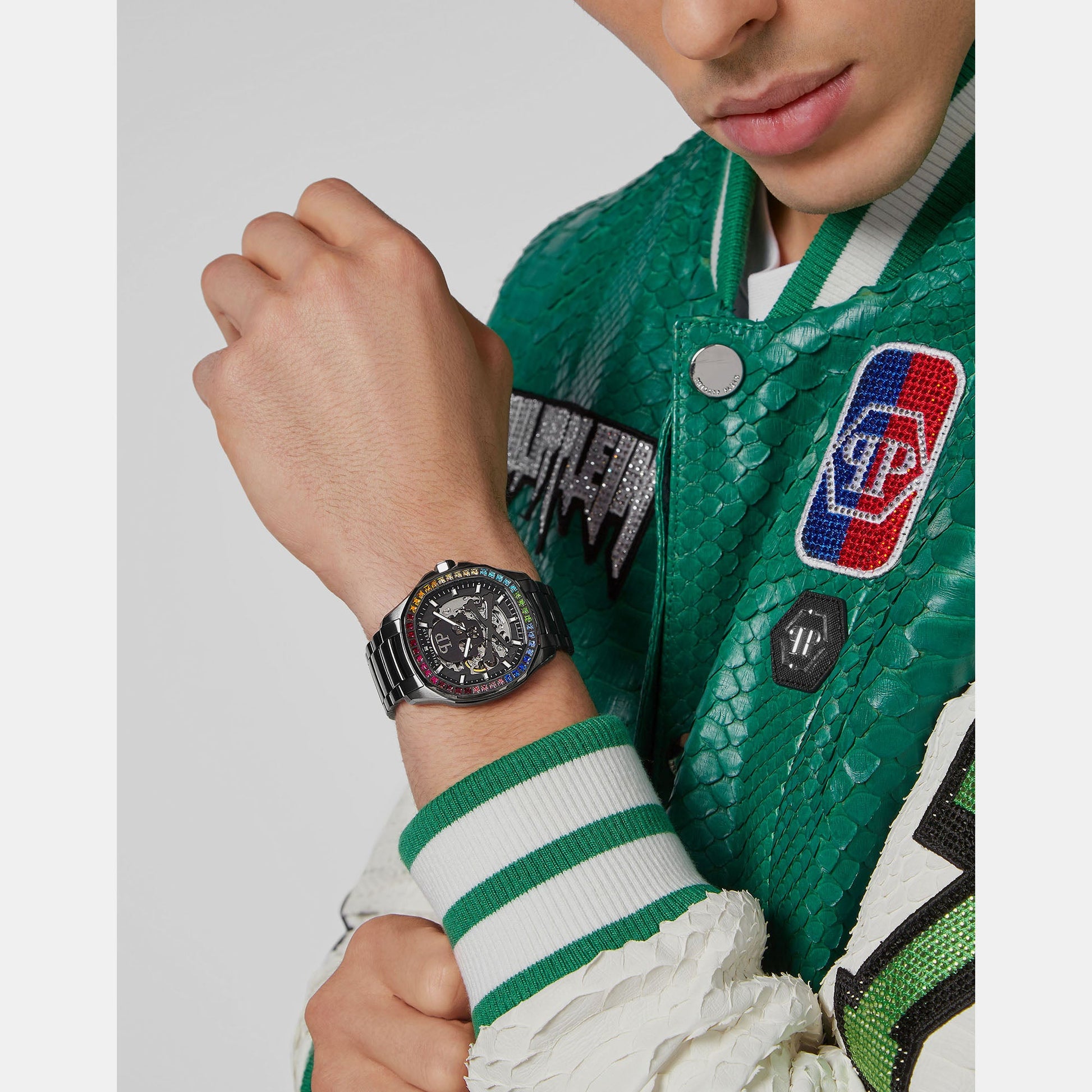 High-Iconic Men Automatic Black Dial Analog Stainless Steel Watch PWRAA0823