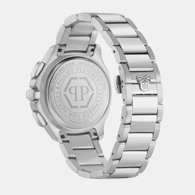 High-Iconic Men Quartz Green Dial Chronograph Stainless Steel Watch PWSAA0223