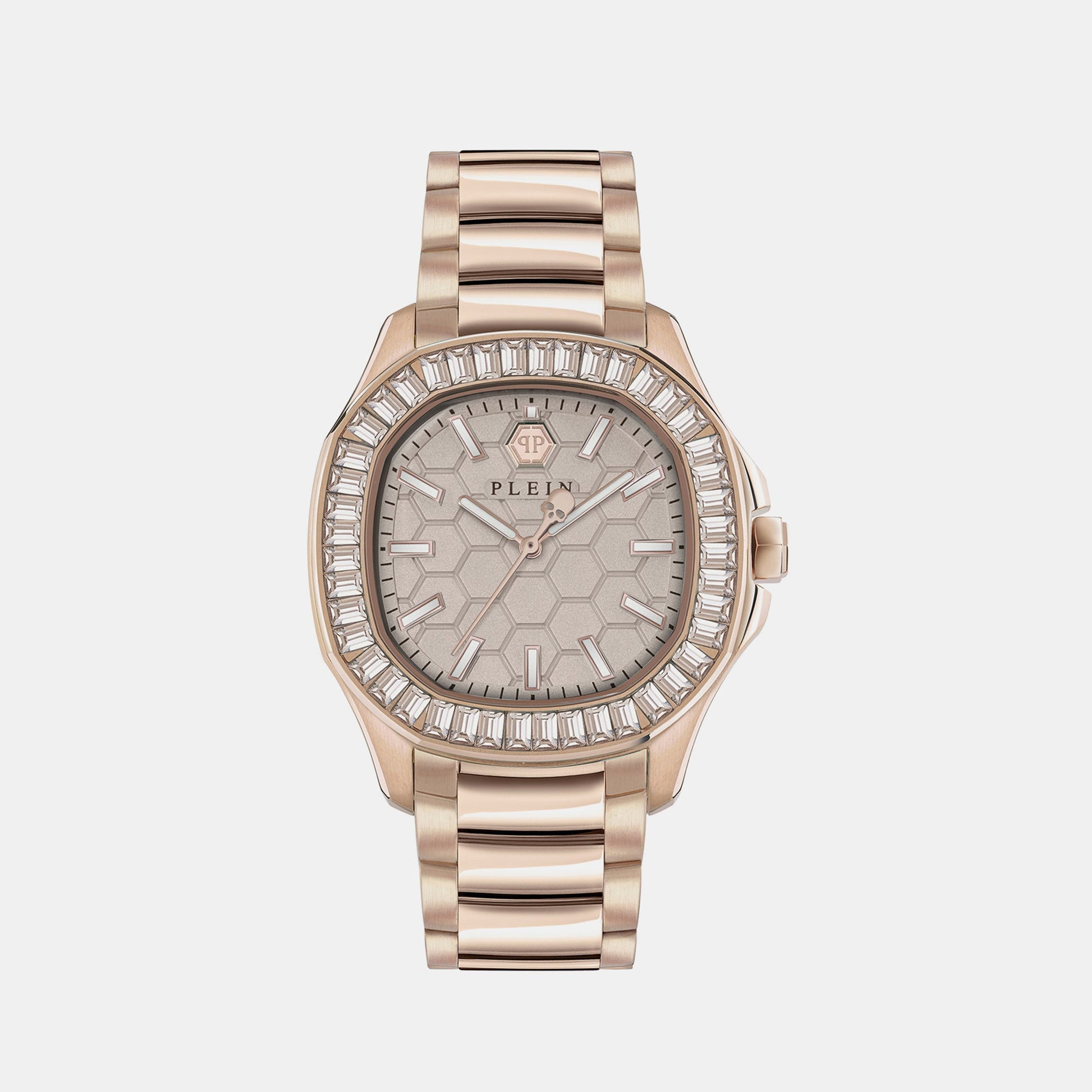 High-Iconic Women Quartz Beige Dial Analog Stainless Steel Watch PWTAA0723