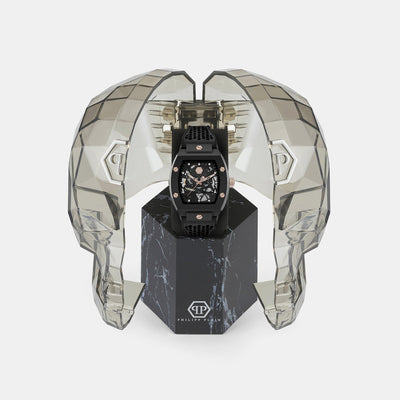 $keleton Men Automatic Black Dial Analog Silicone Watch PWVBA0523